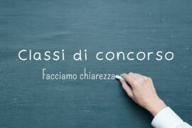 Classi di concorso: facciamo chiarezza